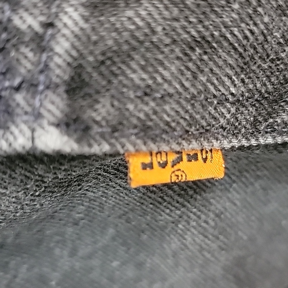 LEVI'S 921 Black Taper Fit VTG Orange Tab 100% Cotton Denim Retro Mom Jeans 16 M - Picture 7 of 9